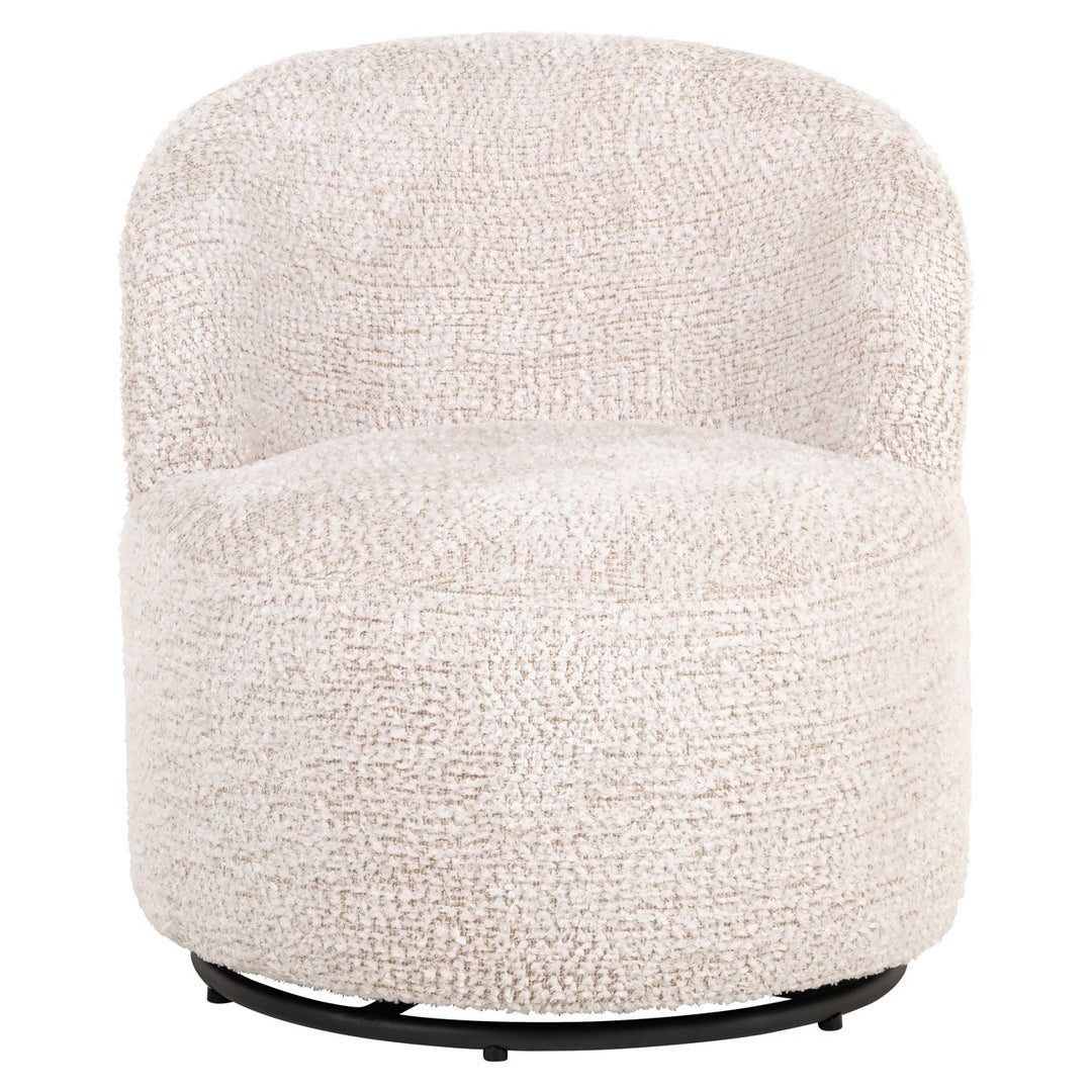 Lounge stoel Jackie lovely cream swivel kids