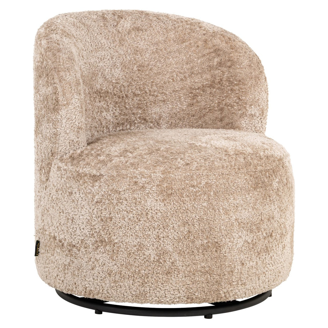 Lounge stoel Jackie sheep natural swivel kids