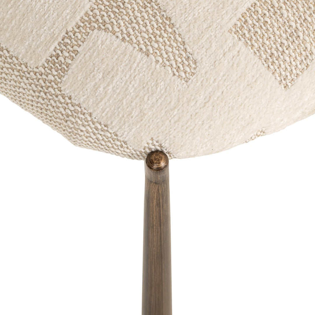 Eetkamerstoel Lana beige graffic (Set of 2)