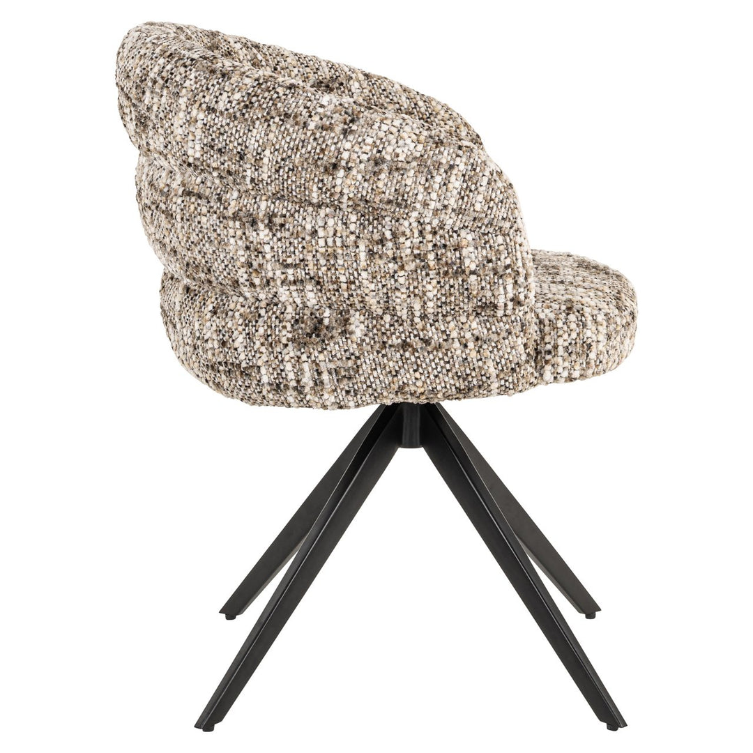 Eetkamerstoel Serenity brown omara swivel fire retardant