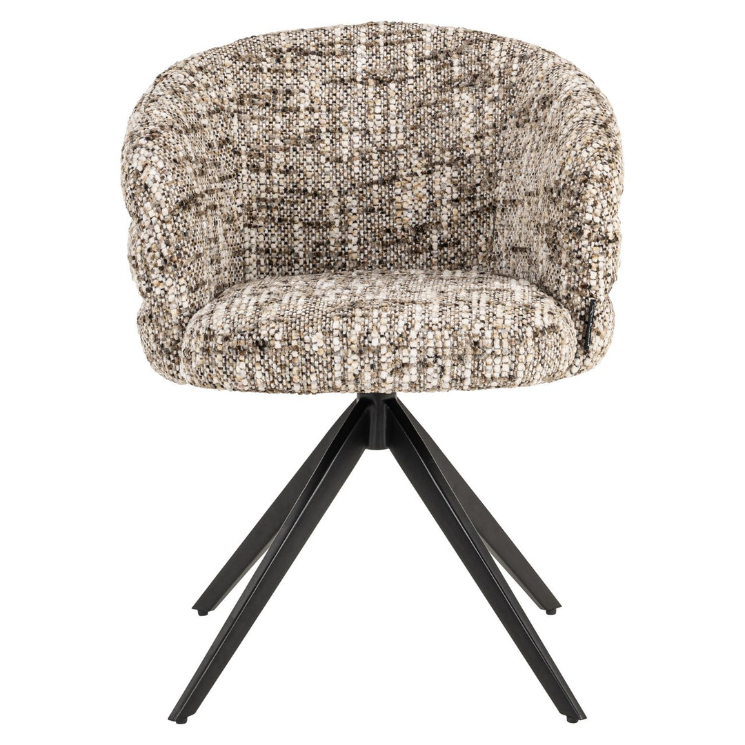 Eetkamerstoel Serenity brown omara swivel fire retardant
