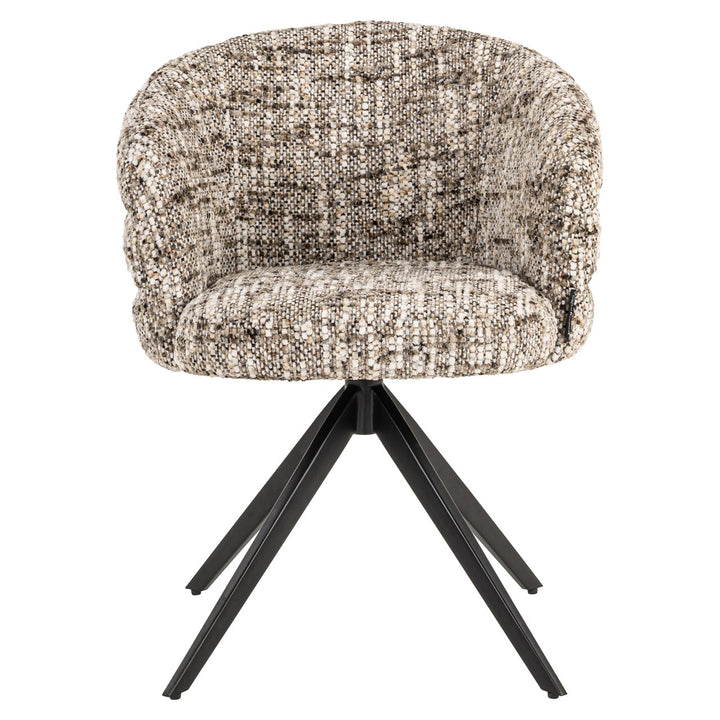 Eetkamerstoel Serenity brown omara swivel fire retardant