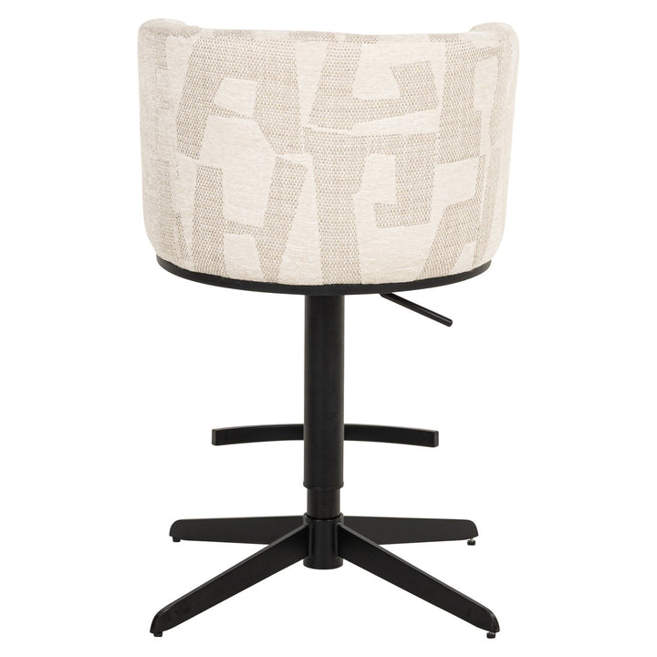 Barstoel Cheyenne beige graffic swivel