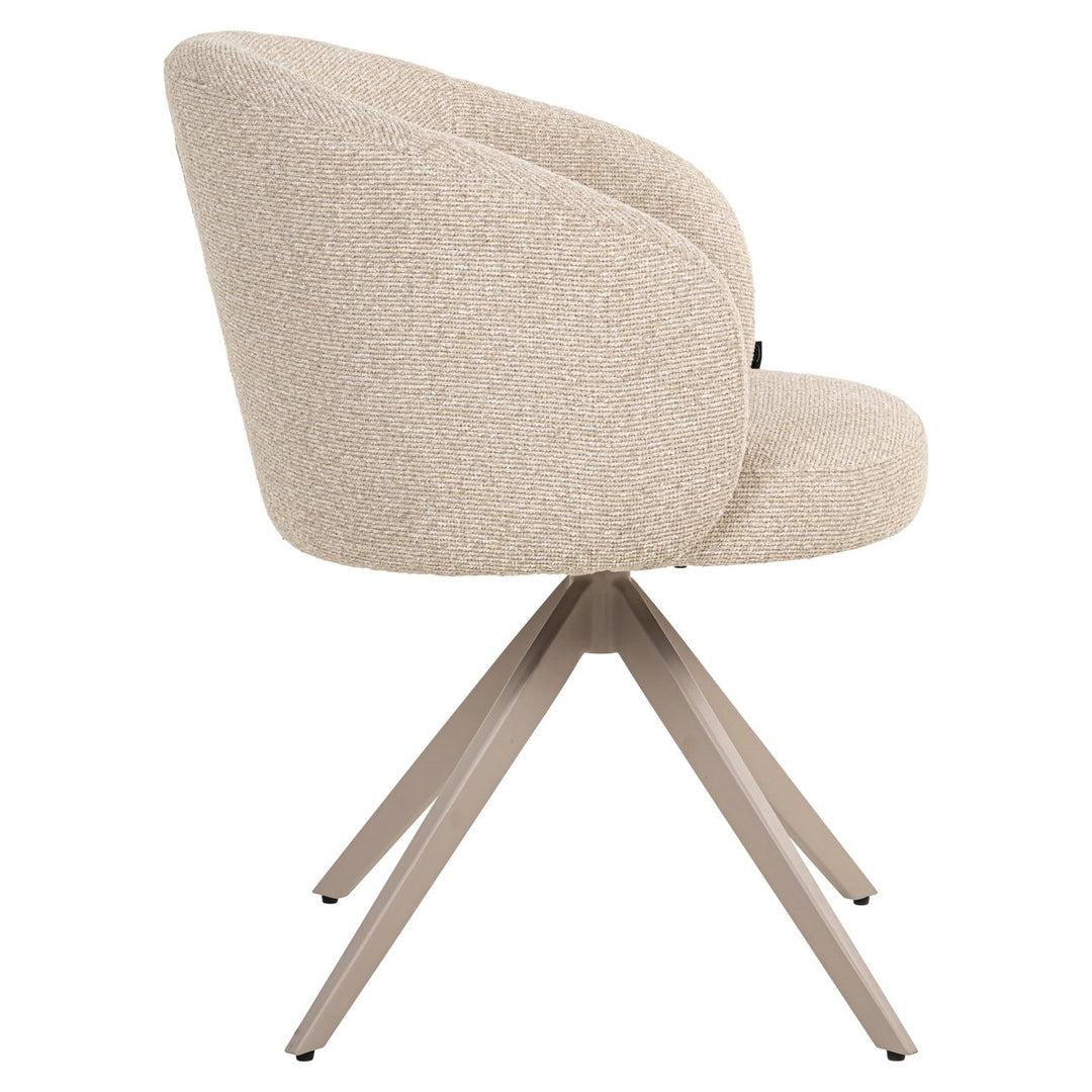 Eetkamerstoel Olivia biscotti swivel