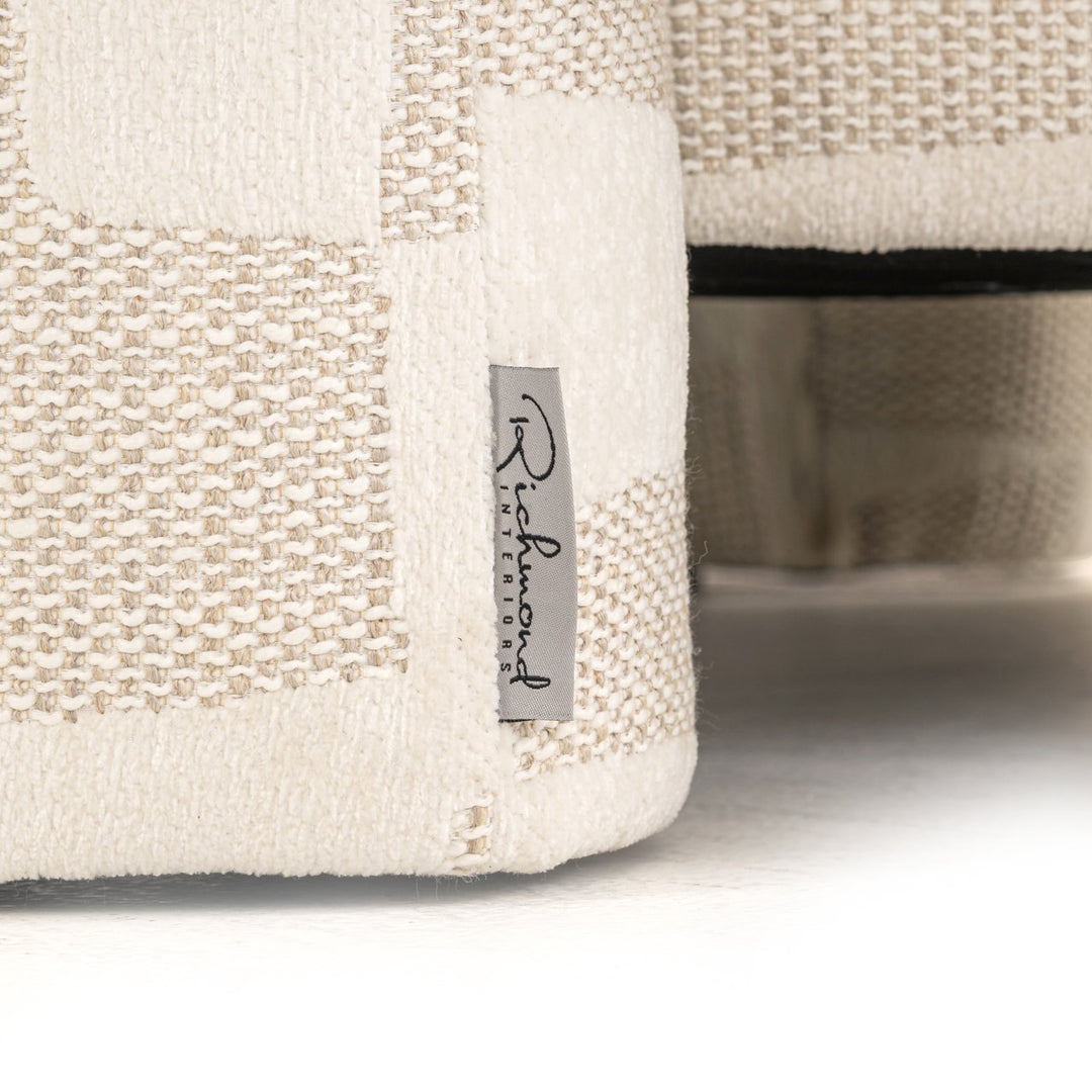 Lounge stoel Tuscany beige graffic