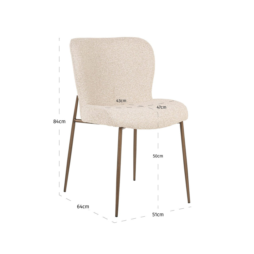 Eetkamerstoel Odarby biscotti (Set of 2)