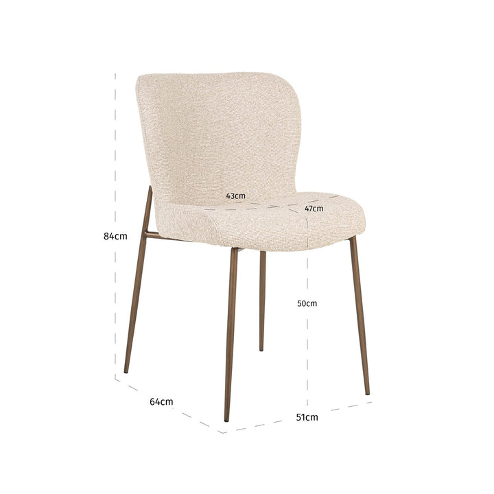 Eetkamerstoel Odarby biscotti (Set of 2)