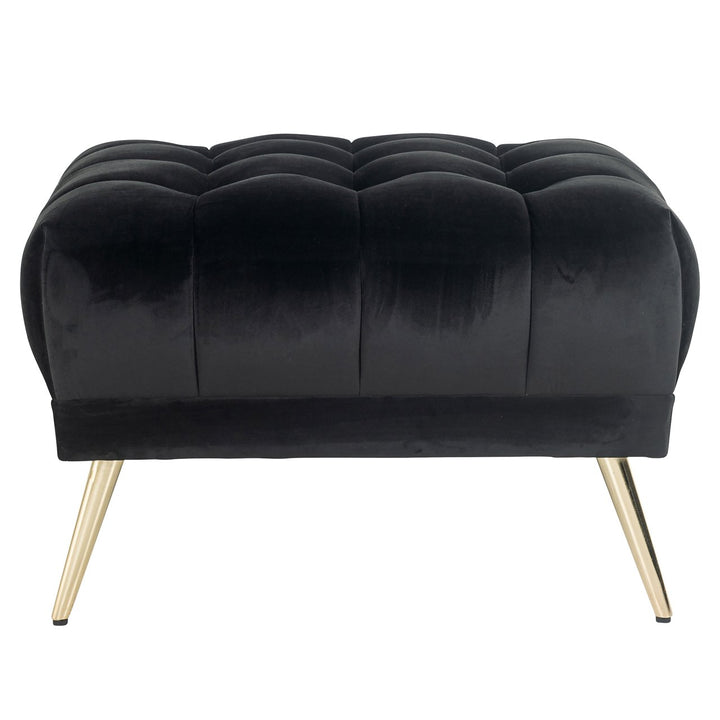 Poef & Voetenbank Huxley anthracite velvet