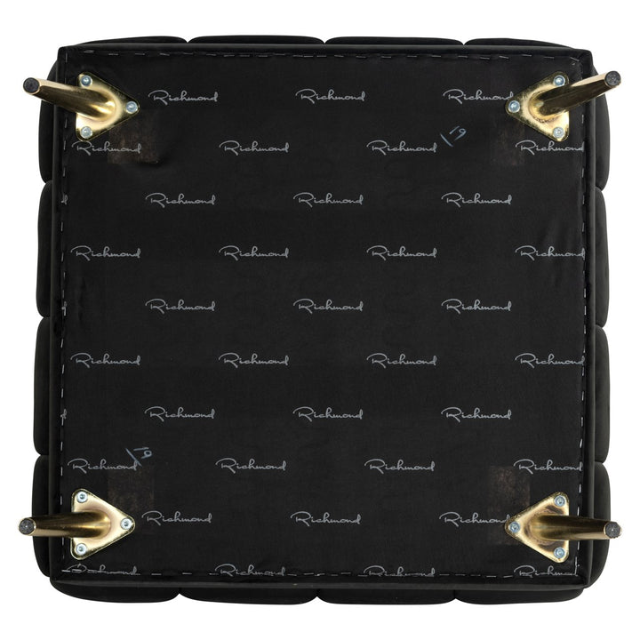 Poef & Voetenbank Huxley anthracite velvet