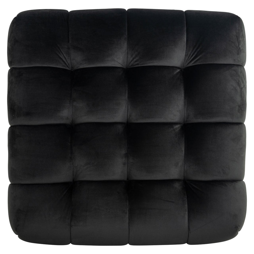 Poef & Voetenbank Huxley anthracite velvet
