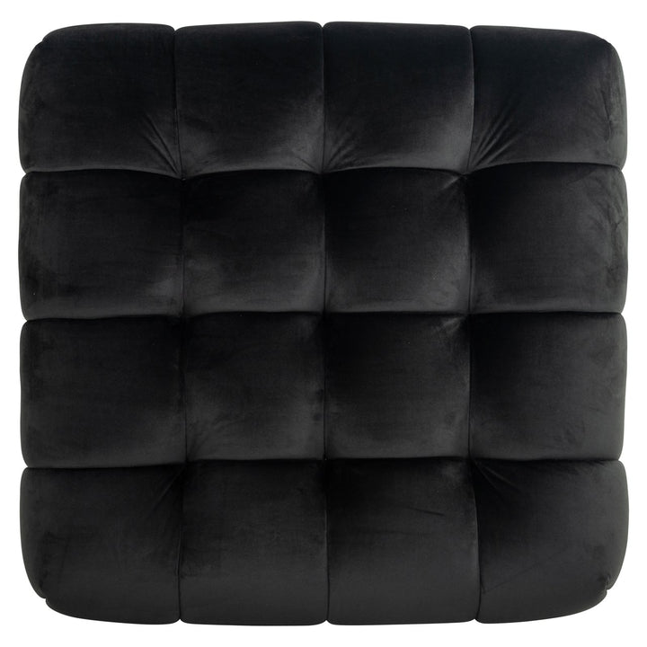 Poef & Voetenbank Huxley anthracite velvet