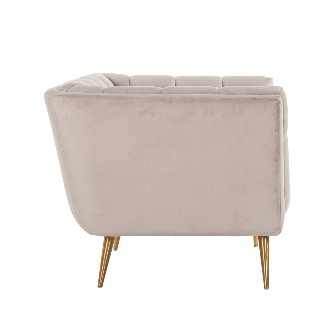 Lounge stoel Huxley khaki velvet