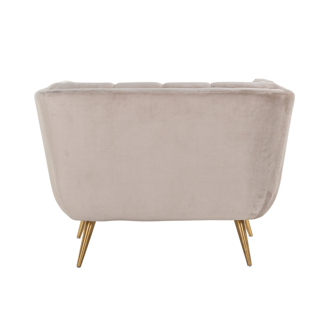 Lounge stoel Huxley khaki velvet