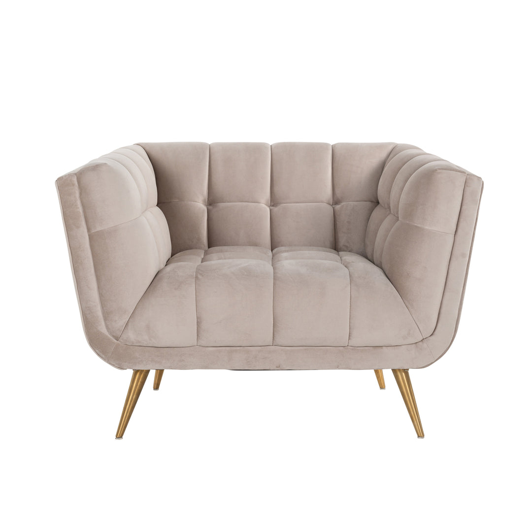 Lounge stoel Huxley khaki velvet