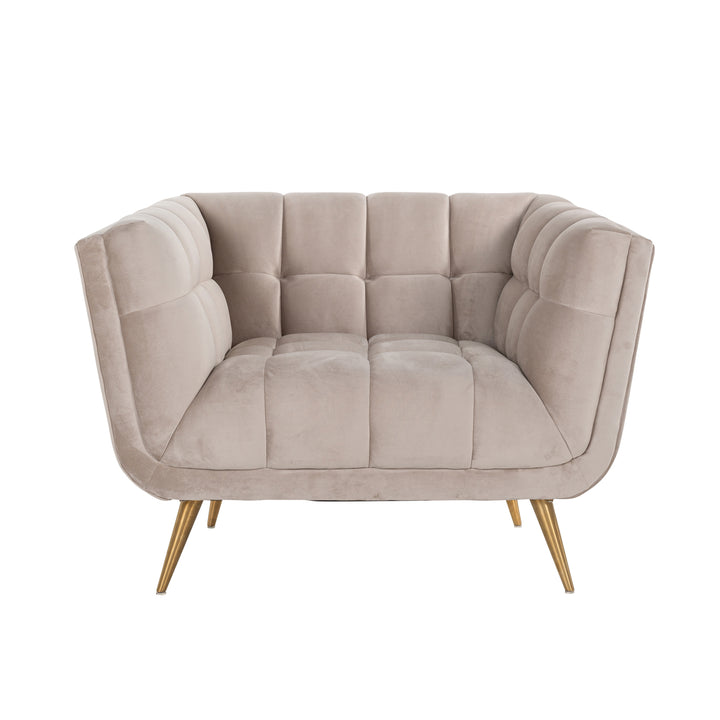 Lounge stoel Huxley khaki velvet