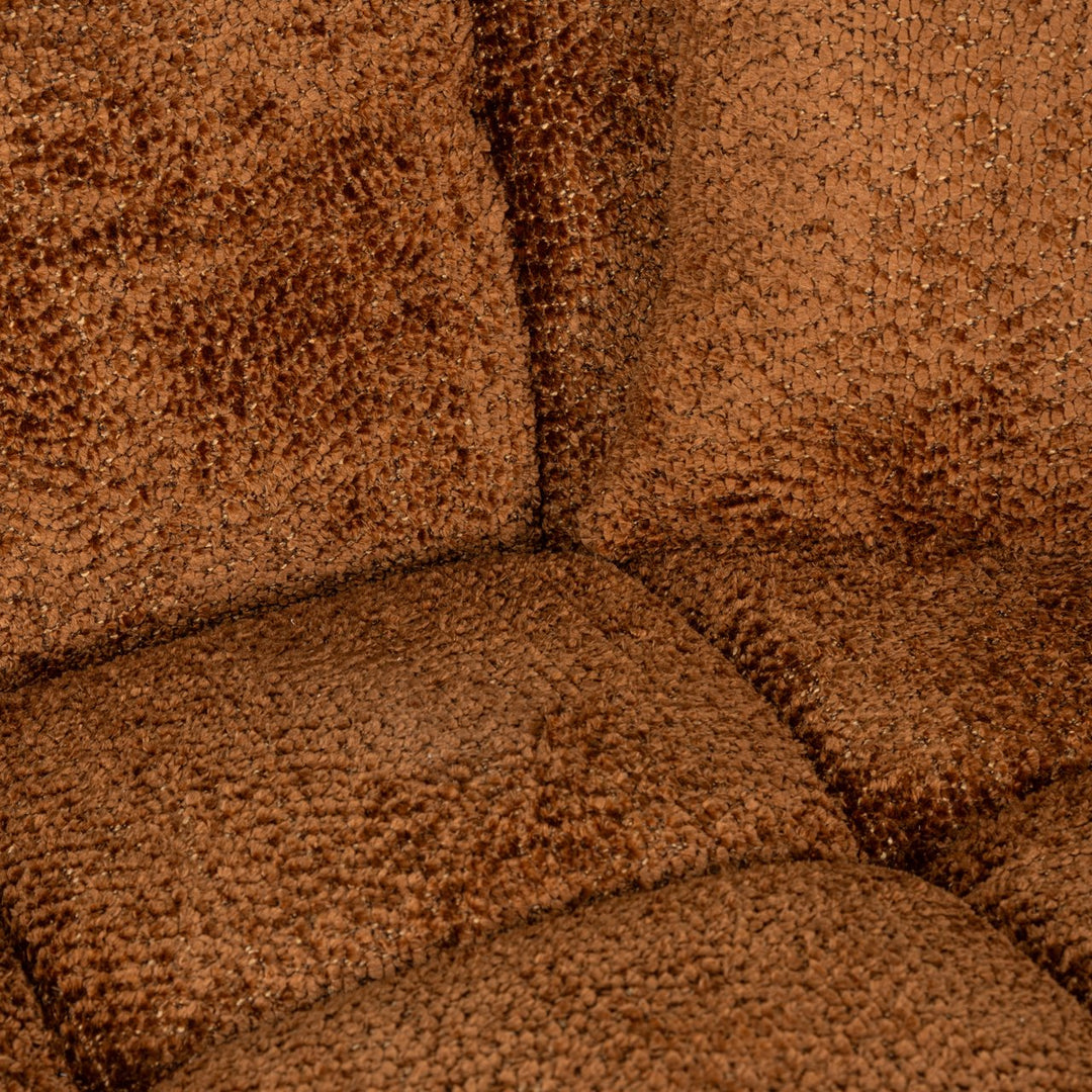 Bank Cube lovely cinnamon 3-seater + lounge left