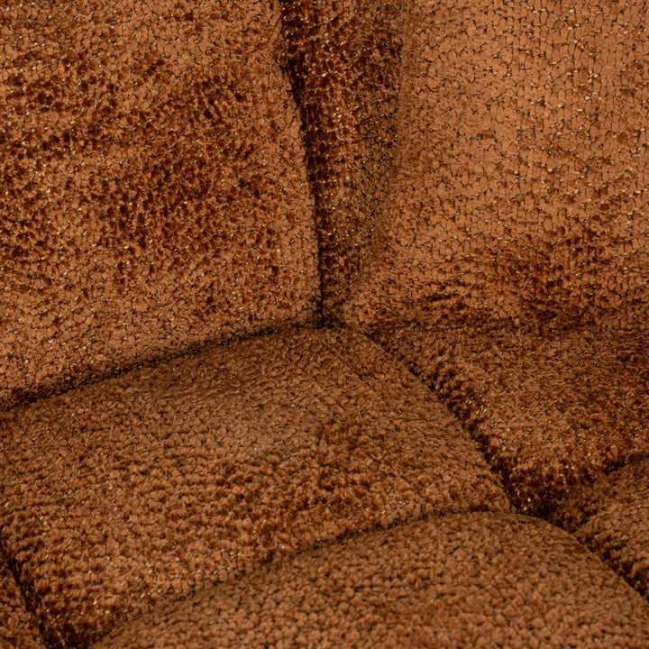 Bank Cube lovely cinnamon 3-seater + lounge left