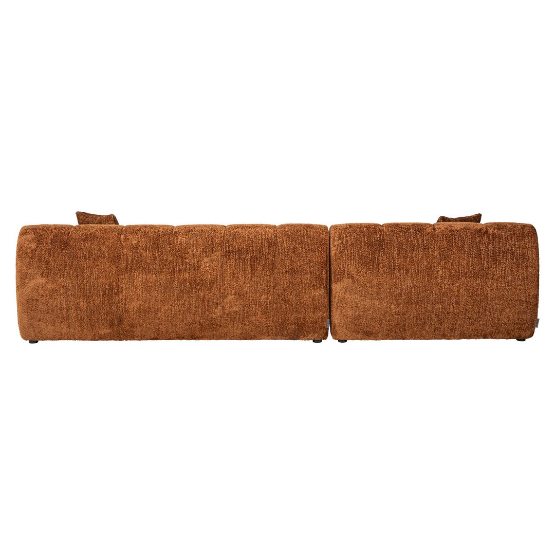 Bank Cube lovely cinnamon 3-seater + lounge left