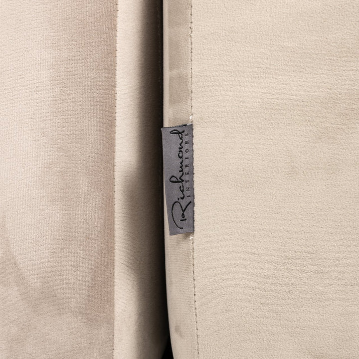 Bank Cube khaki velvet 3-seater + lounge right