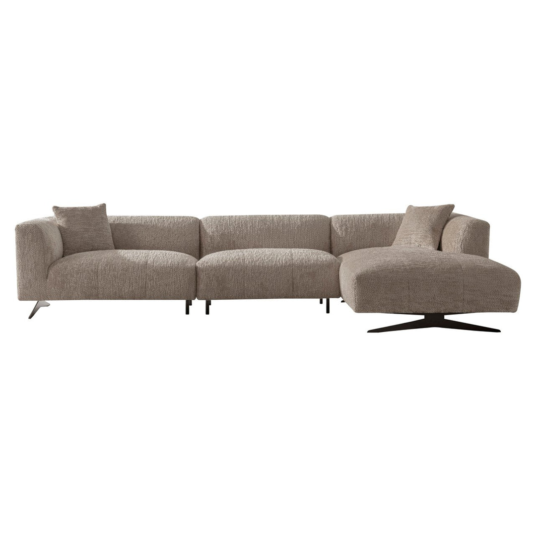 Bank Hoxton lovely beige 3-seater + lounge right