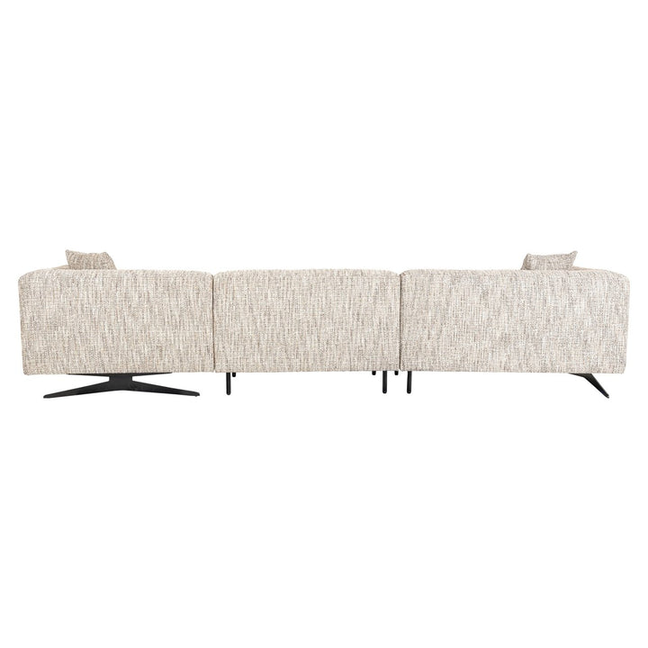 Bank Hoxton trendy nature 3-seater + lounge right