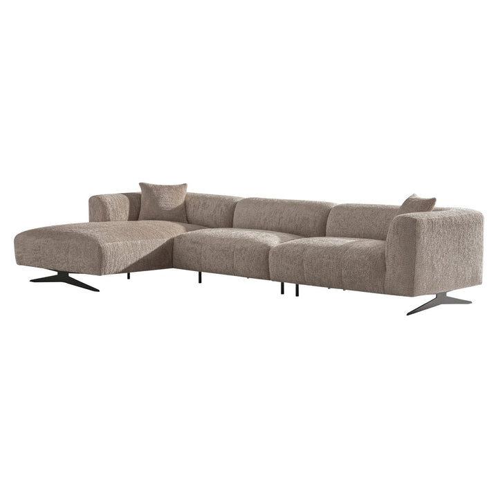 Bank Hoxton lovely beige 3-seater + lounge left
