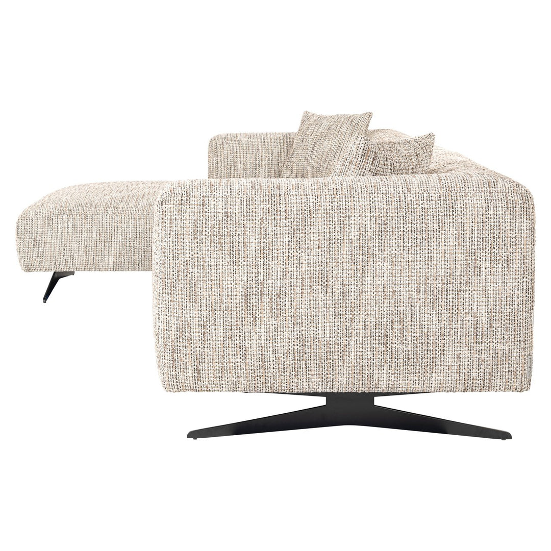 Bank Hoxton trendy nature 3-seater + lounge left