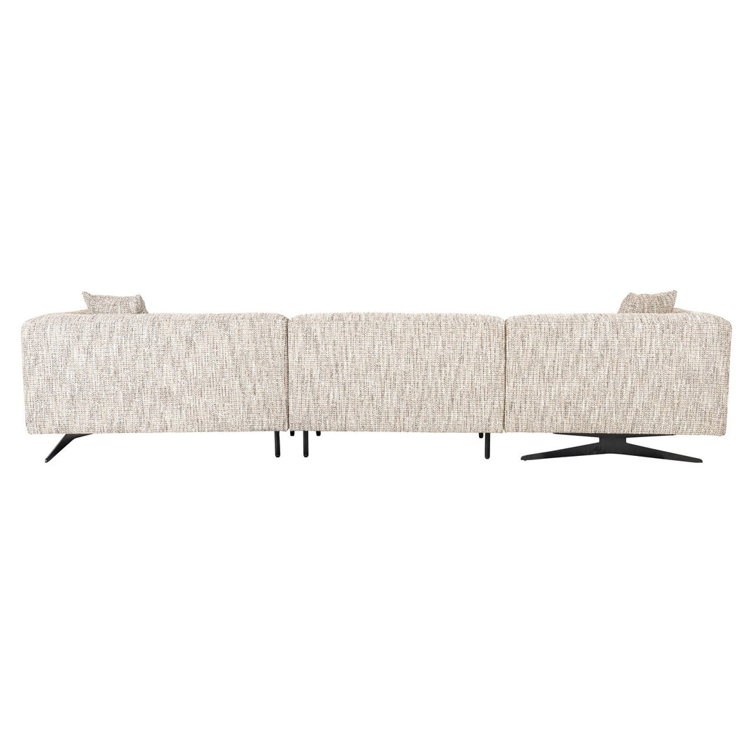 Bank Hoxton trendy nature 3-seater + lounge left