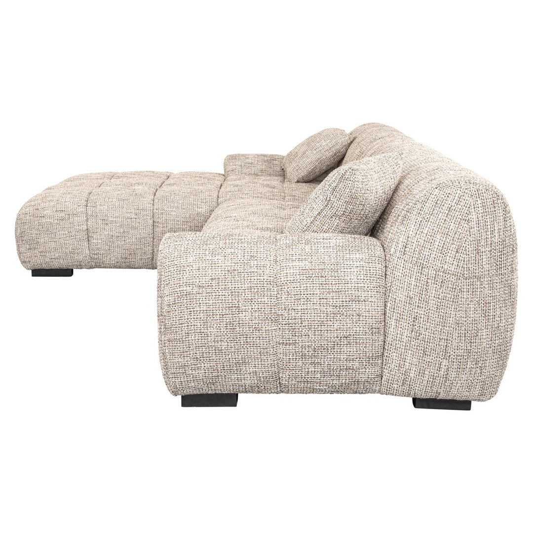 Bank Hazel trendy nature 3-seater + lounge left