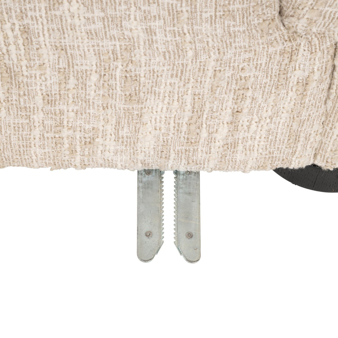 Bank Pandora beige angora lounge left