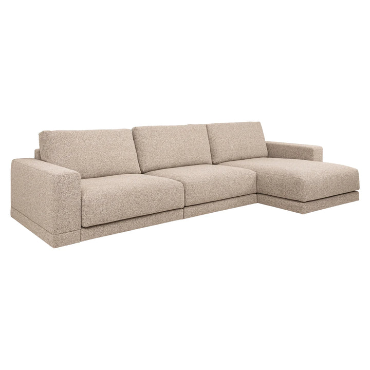 Bank Trentino cayenne brown 3,5-seater + lounge left or right