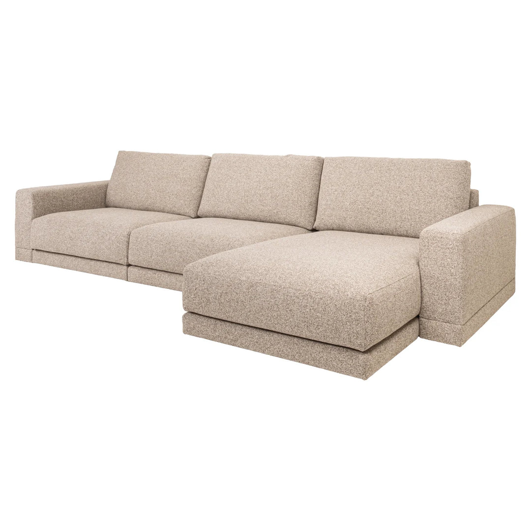 Bank Trentino cayenne brown 3,5-seater + lounge left or right