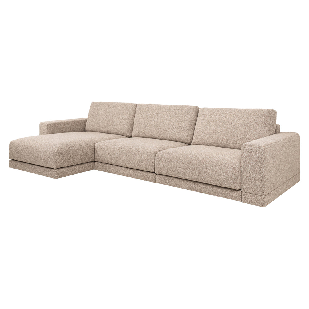 Bank Trentino cayenne brown 3,5-seater + lounge left or right