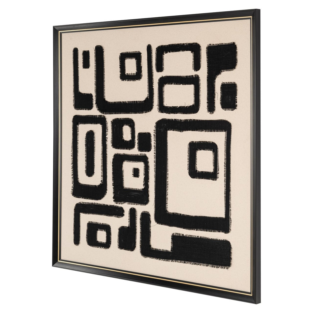 Wall art Shanita black/white