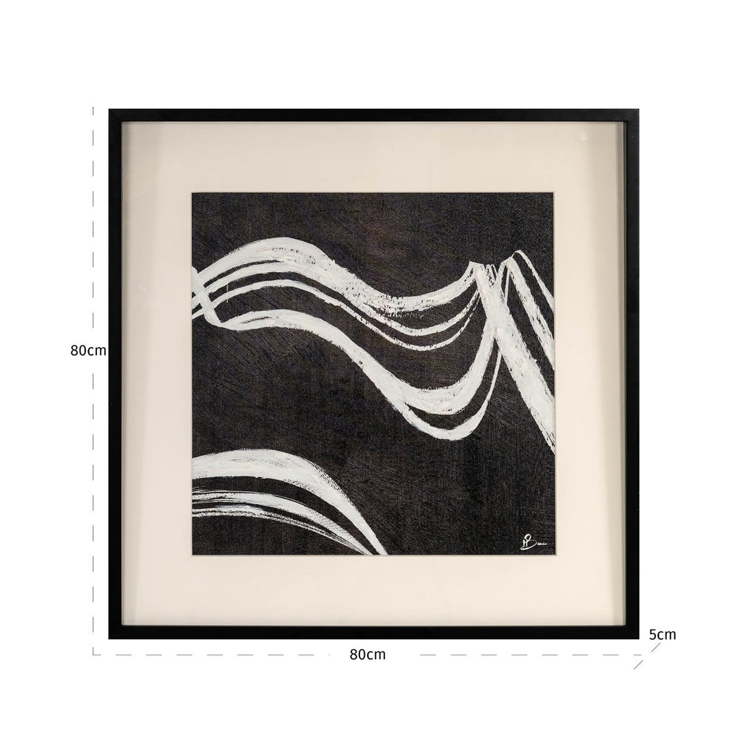 Wall art Jozy black/white