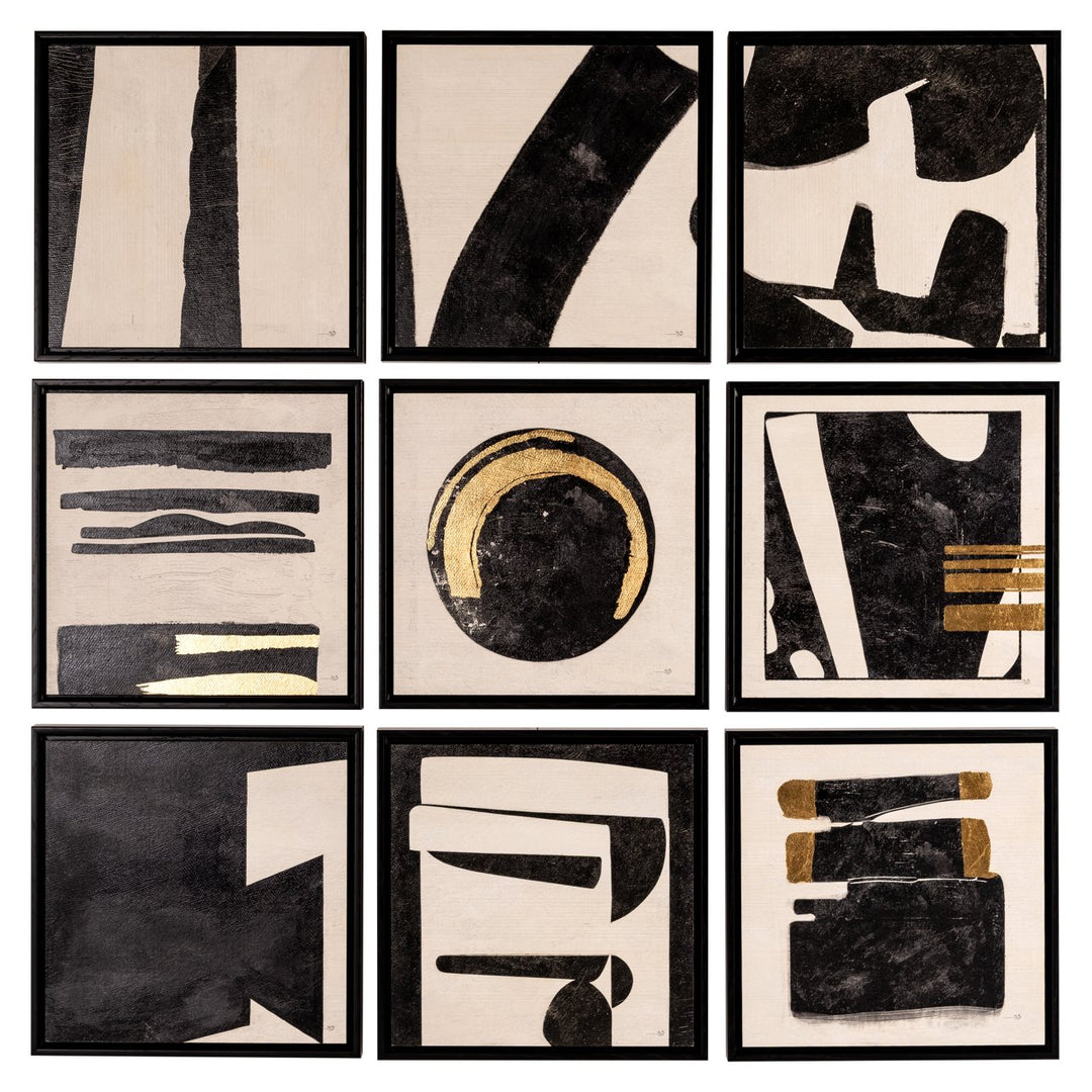 Wall art Gabri black/white (Set of 9)