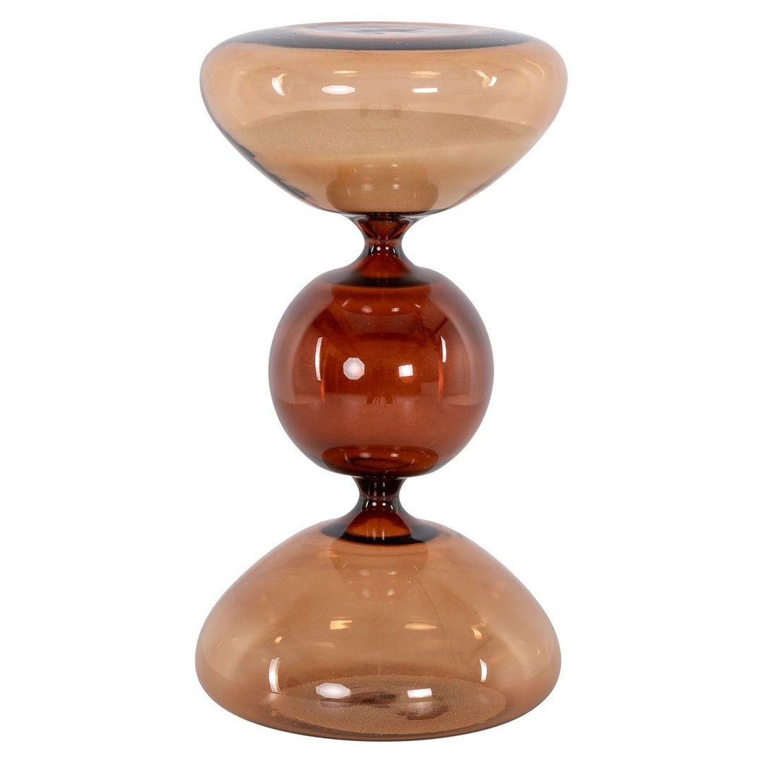 Decoratief object Elba brown hourglass small