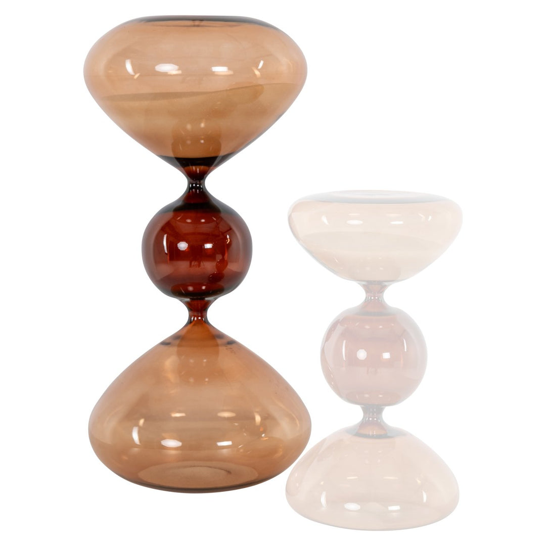 Decoratief object Elba brown hourglass large