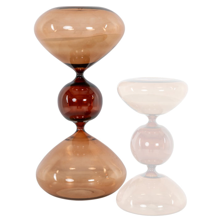 Decoratief object Elba brown hourglass large